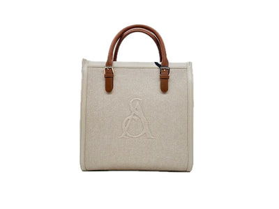L'ATELIER DU SAC Borsa a mano donna RIVE GAUCHE BLANCHE Beige