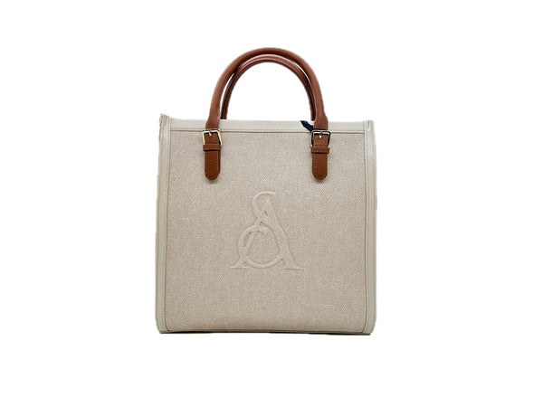 L'ATELIER DU SAC Borsa a mano donna RIVE GAUCHE BLANCHE Beige