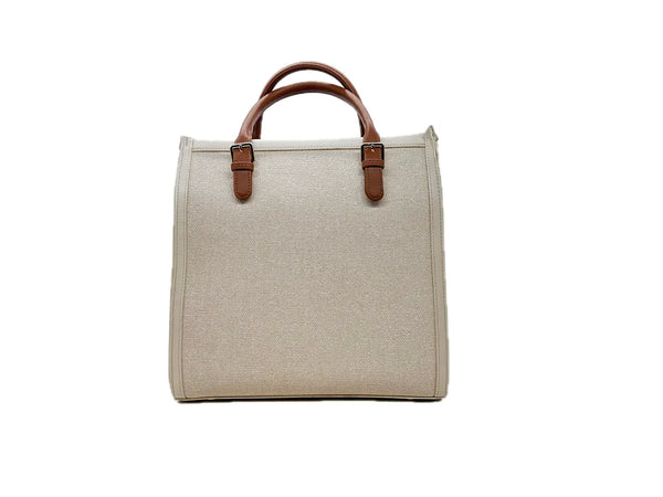 L'ATELIER DU SAC Borsa a mano donna RIVE GAUCHE BLANCHE Beige