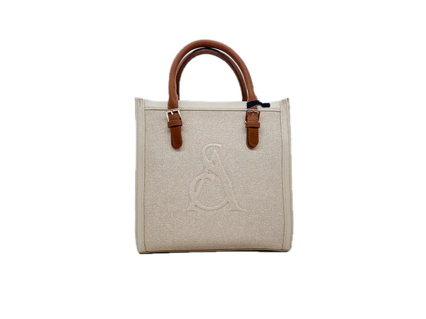 L'ATELIER DU SAC Borsa a mano donna RIVE GAUCHE BLANCHE Beige