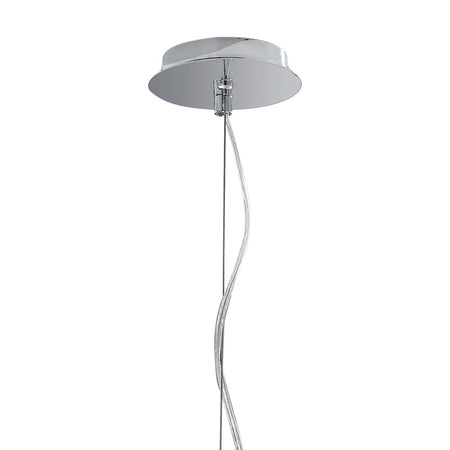 Lampada a sospensione 25W E27 diametro 30cm cromo GILDA