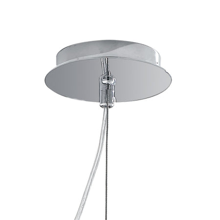 Lampada a sospensione 25W E27 diametro 18cm cromo GILDA