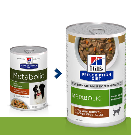 Hill's Prescription Diet Metabolic umido Cani Adulti pollo e verdure 354 gr