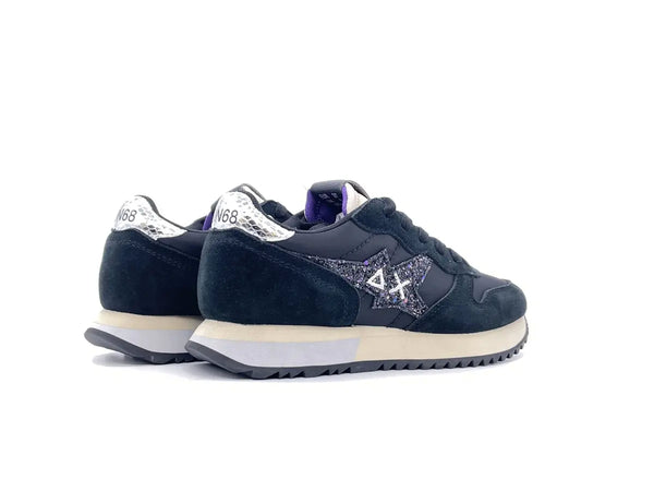 SUN 68 STARGIRL GLITTER LOGO Sneakers donna nere glitter
