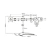 LINK BRACCIO SUPPORTO DA TAVOLO CON BASE PER 2 MONITOR 13-27