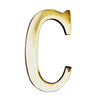 MASIDEF - LETTERA IN OTTONE LUCIDO 5cm C