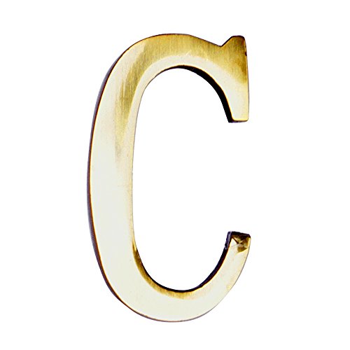 MASIDEF - LETTERA IN OTTONE LUCIDO 5cm C