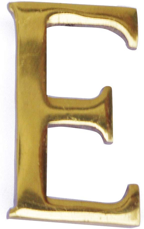 MASIDEF - LETTERA IN OTTONE LUCIDO 5cm E