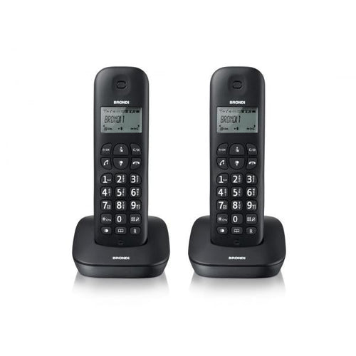BRONDI GALA TWIN (NERO) - TELEFONO CORDLESS DOPPIO