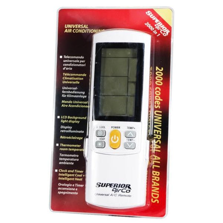 TELECOMANDO UNIVERSALE PER CONDIZIONATORI SUPERIOR AIRCO PLUS SUPCU001