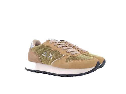 SUN 68 ALLY GLITTER TEXTILE Sneakers donna glitter oro