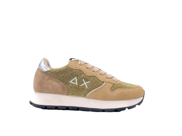SUN 68 ALLY GLITTER TEXTILE Sneakers donna glitter oro