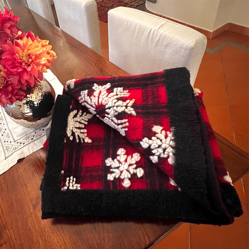 Plaid in lana fantasia scozzese Lucrezia Snow