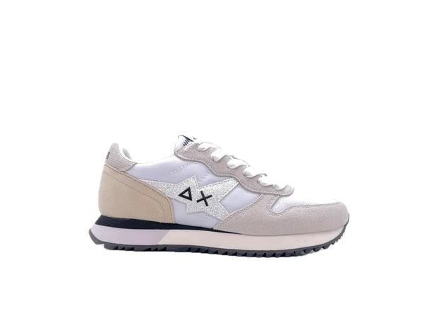 SUN68 STARGIRL GLITTER sneakers donna bianche