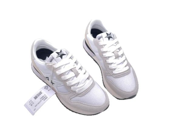 SUN68 STARGIRL GLITTER sneakers donna bianche