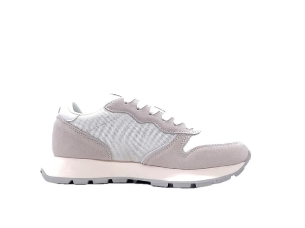 SUN 68 ALLY GLITTER TEXTILE Sneakers donna bianche glitter