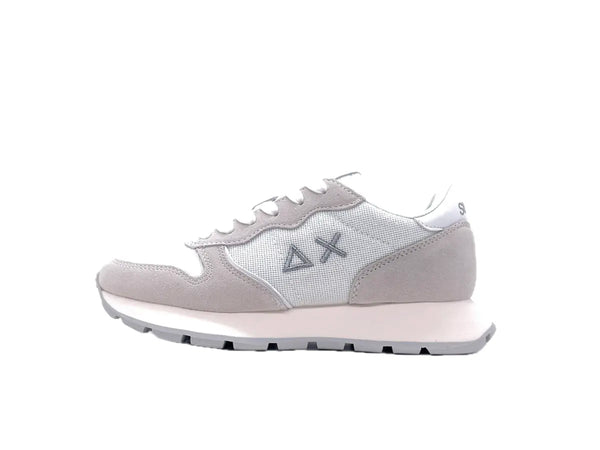 SUN 68 ALLY GLITTER TEXTILE Sneakers donna bianche glitter