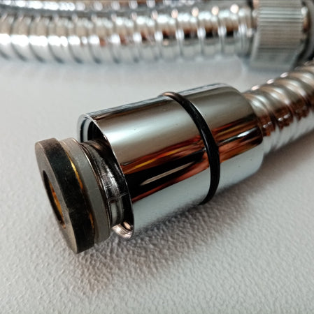 Tubo flessibile cromato da 1/2" da 150cm per soffione doccia e vasca