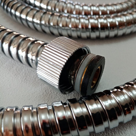 Tubo flessibile cromato da 1/2" da 200cm per soffione doccia e vasca