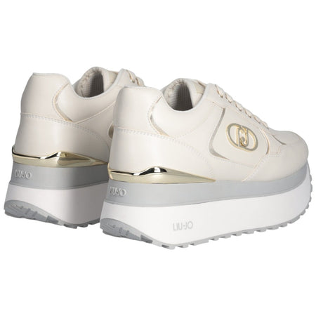 Liu Jo sneakers latte super platform MAXI WONDER PLUS
