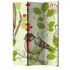 Paravento Bird and lilies vintage pattern [Room Dividers]
