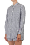 MC2 SAINT BARTH MC2 Saint Barth - Camicia - 450901 - Bianco/Blu da donna