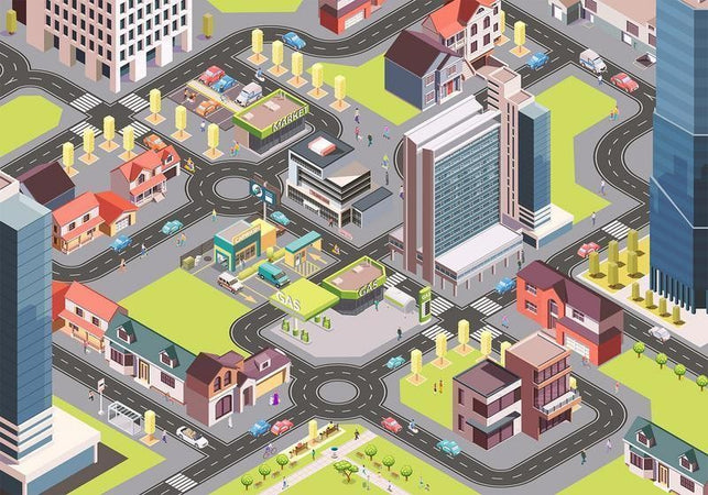 Fotomurale In the City