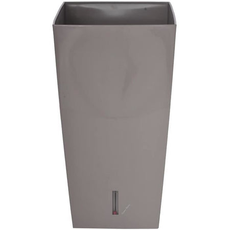 RIVIERA Eva Nuovo vaso di fiori quadrato in plastica - 28 x 28 x H 52 cm - 31 L - Taupe