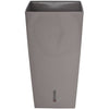RIVIERA Eva Nuovo vaso di fiori quadrato in plastica - 28 x 28 x H 52 cm - 31 L - Taupe