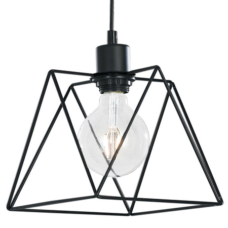 Sospensione Rustica Vintage paralume Metallo Lampadario Interno E27