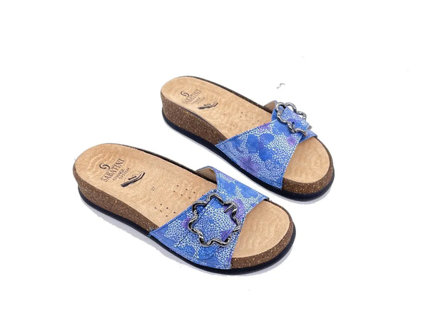 SABATINI Ciabatta donna a fascia Lolita Cobalto