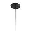 Lampadario a Sospensione Metallo Nero Vetro Rustico Vintage E27