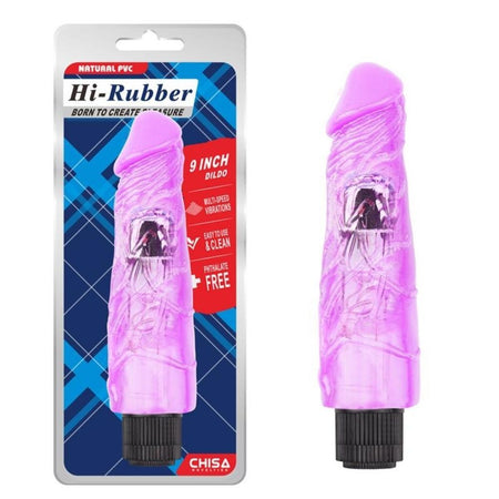 Vibratore vaginale Punto-G in Jelly VIBE HI-RUBBER 23,5 cm