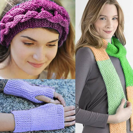 Set Telaio Maglia Uncinetti 4pz + Accessori Ferri Ago Unicnetto Sciarpa Guanti