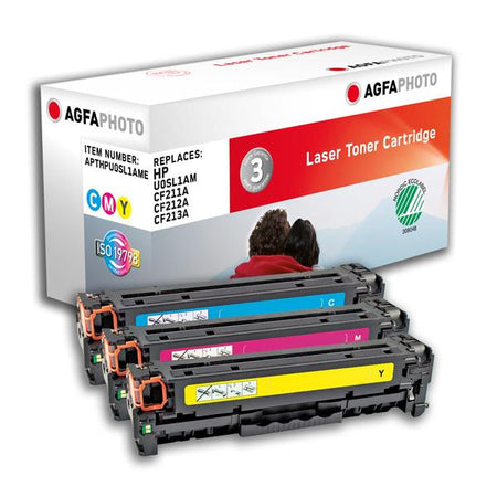 AgfaPhoto APTHPU0SL1AME cartuccia toner 3 pz Ciano, Magenta, Giallo