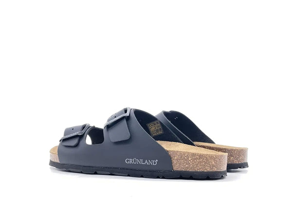 GRUNLAND SARA Ciabatte donna nere fibbie nere