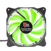 Ventola per case Cosmo Flow - 12cm- LED Verde Circolare- 3+4pin- silenziosa