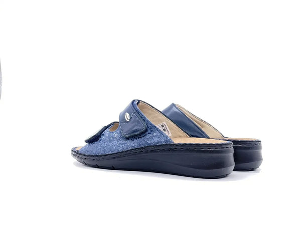 GRUNLAND DAMI Ciabatte donna sanitarie a due strappi avio con plantare estraibile