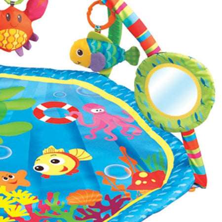 Palestrina Tappeto Neonato Fitch baby in Tessuto con Giocattoli Peluche Pendenti