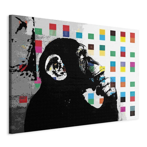 Quadro Banksy The Thinker Monkey