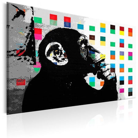 Quadro Banksy The Thinker Monkey