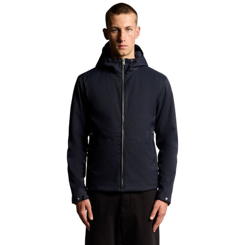 LyLe & Scott giacca softshell blu impermeabile JK2312V Z271