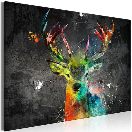 Quadro Rainbow Deer (1 Part) Wide