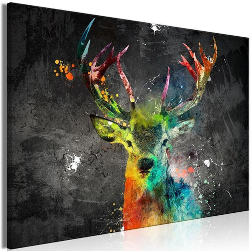 Quadro Rainbow Deer (1 Part) Wide