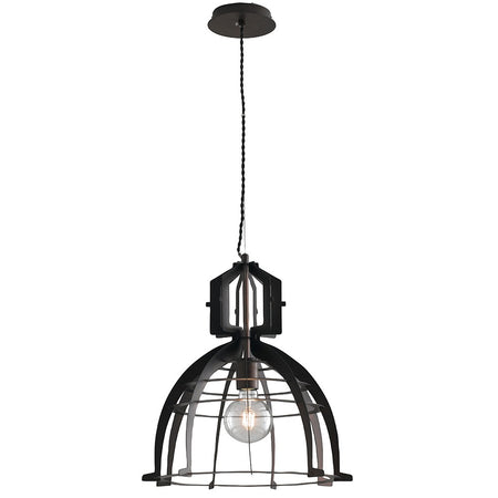 Lampadario Sospensione Metallo Bronzo Minimal Interno Moderno E27