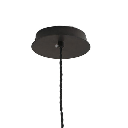 Lampadario Sospensione Metallo Bronzo Minimal Interno Moderno E27
