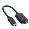 ADATTATORE USB 3.2 C-A M/F OTG CON CAVO 0,15MT