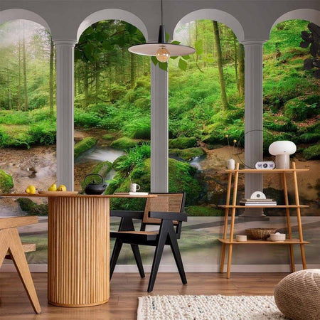 Fotomurale Pillars and Forest