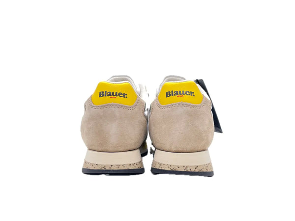 BLAUER Sneakers Uomo Queens01 White Beige