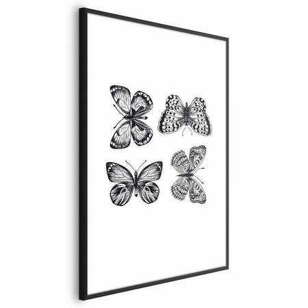 Poster - Four Butterflies